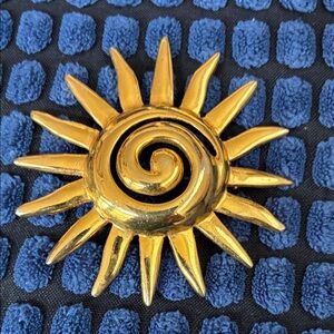 Gold Sunburst Wall Accent